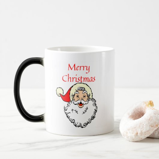 Frohe Weihnachts-Weihnachtskaffee-Tasse Verwandlungstasse (Mit Donut)