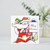Frohe Weihnachts-Weihnachtskarte (Stehend Vorderseite)