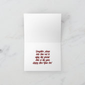 Frohe Weihnachts-Weihnachtskarte Feiertagskarte (Innenseite)