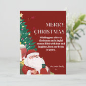 Frohe Weihnachts-Weihnachtskarte Feiertagskarte (Stehend Vorderseite)