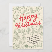 Frohe Weihnachts-Weihnachtskarte Feiertagskarte (Vorderseite)