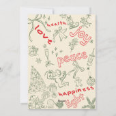 Frohe Weihnachts-Weihnachtskarte Feiertagskarte (Rückseite)