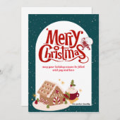 Frohe Weihnachts-Weihnachtskarte Feiertagskarte (Vorne/Hinten)