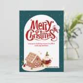 Frohe Weihnachts-Weihnachtskarte Feiertagskarte (Stehend Vorderseite)