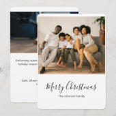 Frohe Weihnachts Weihnachtskarte Feiertagskarte (Vorne/Hinten)