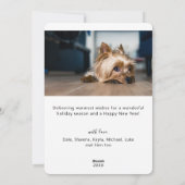 Frohe Weihnachts Weihnachtskarte Feiertagskarte (Rückseite)