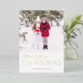 Frohe Weihnachts-Weihnachtskarte Folien Feiertagskarte (Stehend vorne)