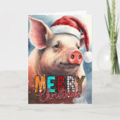 Frohe Weihnachts-Weihnachtskarte Karte (Vorderseite)