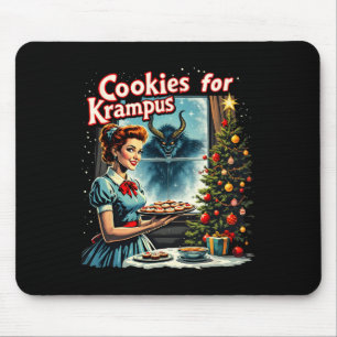 Frohe Weihnachts-Weihnachtskekse für Krampus Graph Mousepad