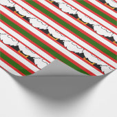 Frohe Weihnachts-Weihnachtskostüme Geschenkpapier (Ecke)