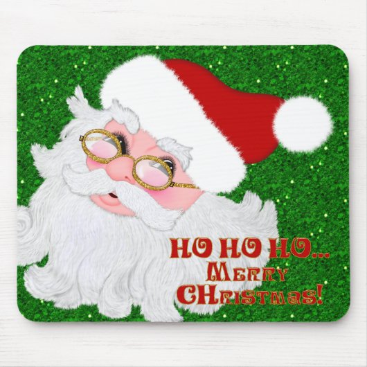 Frohe Weihnachts-Weihnachtsmann-Computer-Maus-Pad Mousepad (Vorne)