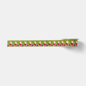 Frohe Weihnachts Weihnachtsmann & Kind Satinband (Vorderseite)