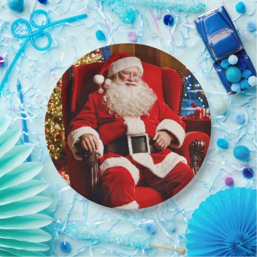 Frohe Weihnachts-Weihnachtsmann-Papierplatte Pappteller (Party)