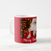 Frohe Weihnachts-Weihnachtsmann-Tasse Kaffeetasse (Vorderseite Links)