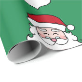 Frohe Weihnachts-Weihnachtsmann-Umschlagpapier Geschenkpapier (Rolleneckpunkt)
