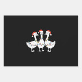 Frohe Weihnachts-Weihnachtsmannmütze Ducks Holiday Geschenkpapier Set (Vorderseite)