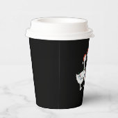 Frohe Weihnachts-Weihnachtsmannmütze Ducks Holiday Pappbecher (Rechts)