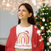 Frohe Weihnachts-Weihnachtsmannmütze Rainbow Perso Tri-Blend Shirt