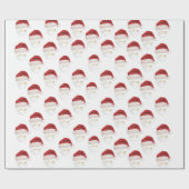 Frohe Weihnachts-Weihnachtsmannmütze Tree Golf Bal Geschenkpapier (Flach)