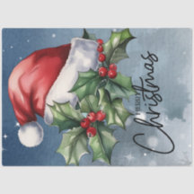 Frohe Weihnachts-Weihnachtsmannmütze und Weihnacht