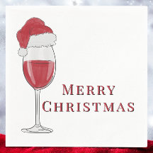 Frohe Weihnachts-Weihnachtsmannmütze Wein Glass Fe