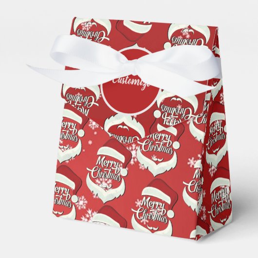 Frohe Weihnachts-Weihnachtsmannmütze Zent Geschenkschachtel (Vorderseite)