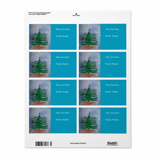 Frohe Weihnachts-Weihnachtsmarke (Vorne)