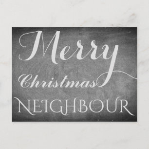 Frohe Weihnachts-Weihnachtsnachts-Halbpension Typo Feiertagspostkarte