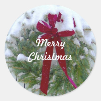 Frohe Weihnachts-Weihnachtssaison Umschlag Aufkleb Runder Aufkleber