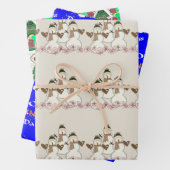 Frohe Weihnachts Weihnachtswrapping Paper Sheets Geschenkpapier Set (Beispiel)
