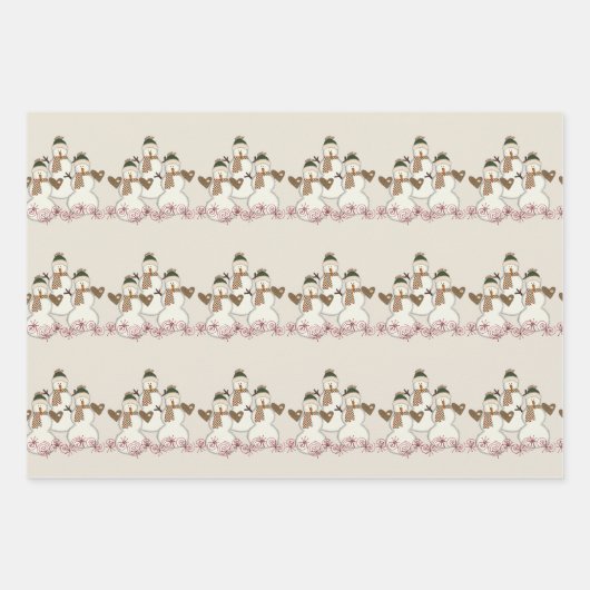 Frohe Weihnachts Weihnachtswrapping Paper Sheets Geschenkpapier Set (Vorderseite)