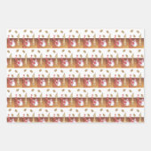 Frohe Weihnachts Weihnachtswrapping Paper Sheets Geschenkpapier Set (Vorderseite 2)