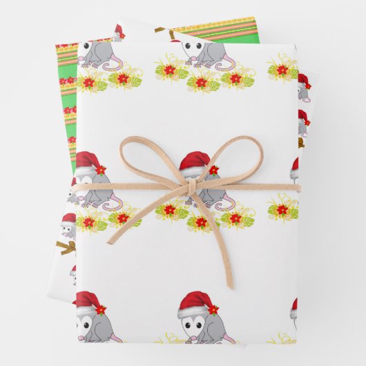 Frohe Weihnachts Weihnachtswrapping Paper Sheets Geschenkpapier Set (Beispiel)