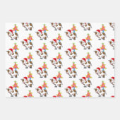 Frohe Weihnachts Weihnachtswrapping Paper Sheets Geschenkpapier Set (Vorderseite 3)