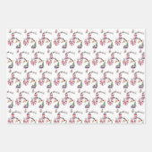 Frohe Weihnachts Weihnachtswrapping Paper Sheets Geschenkpapier Set (Vorderseite 2)