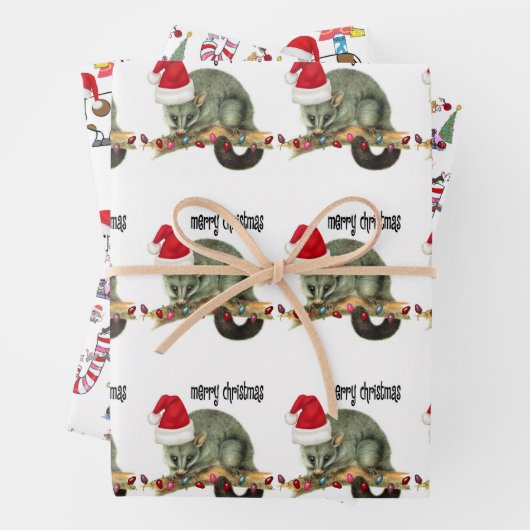 Frohe Weihnachts Weihnachtswrapping Paper Sheets Geschenkpapier Set (Beispiel)