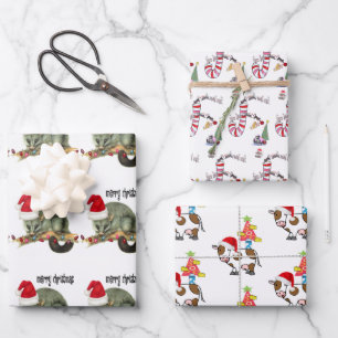 Frohe Weihnachts Weihnachtswrapping Paper Sheets Geschenkpapier Set