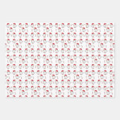 Frohe Weihnachts Weihnachtswrapping Paper Sheets Geschenkpapier Set (Vorderseite 2)