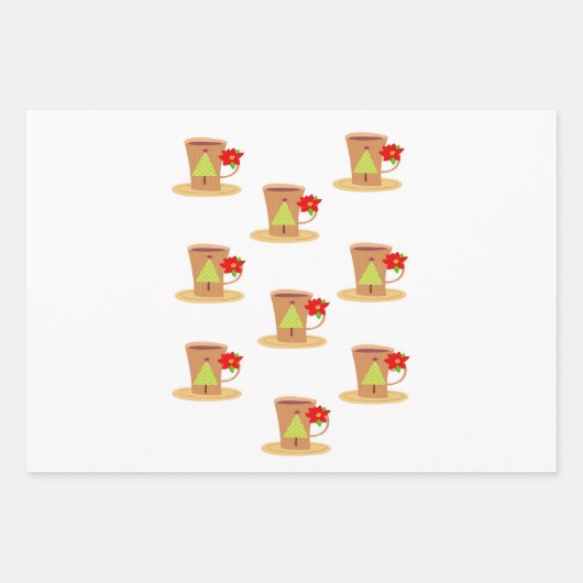 Frohe Weihnachts Weihnachtswrapping Paper Sheets Geschenkpapier Set (Vorderseite)