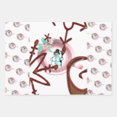 Frohe Weihnachts Weihnachtswrapping Paper Sheets Geschenkpapier Set (Vorderseite)