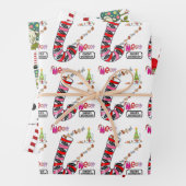 Frohe Weihnachts Weihnachtswrapping Paper Sheets Geschenkpapier Set (Beispiel)