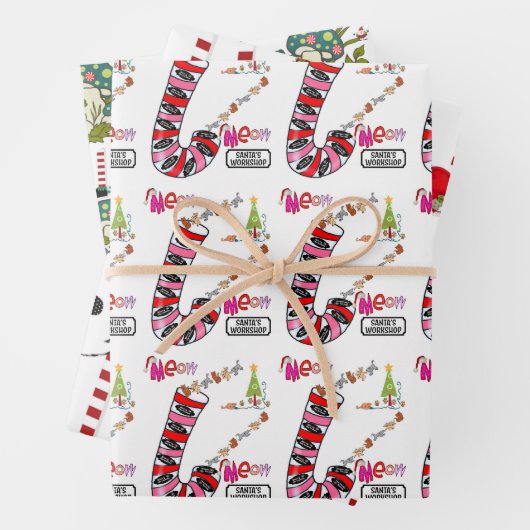 Frohe Weihnachts Weihnachtswrapping Paper Sheets Geschenkpapier Set (Beispiel)