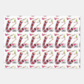 Frohe Weihnachts Weihnachtswrapping Paper Sheets Geschenkpapier Set (Vorderseite)