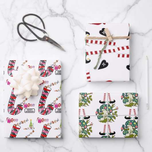 Frohe Weihnachts Weihnachtswrapping Paper Sheets Geschenkpapier Set (Vorderseite)