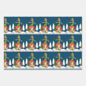 Frohe Weihnachts Weihnachtswrapping Paper Sheets Geschenkpapier Set (Vorderseite)