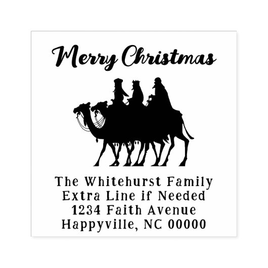 Frohe Weihnachts Weisen Wiederverwendbare Briefmar Gummistempel (Prägung)