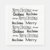 Frohe Weihnachts-Weißbuch Napkins Serviette (Vorderseite)