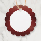 Frohe Weihnachts-weiße Baubles Dekoration Tag Geschenkanhänger (Rückseite)