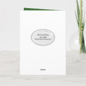 Frohe Weihnachts-weiße Kerzenleuchte mit Verzierun Karte (Rückseite)