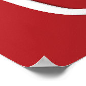 Frohe Weihnachts-weiße Poster (Ecke)